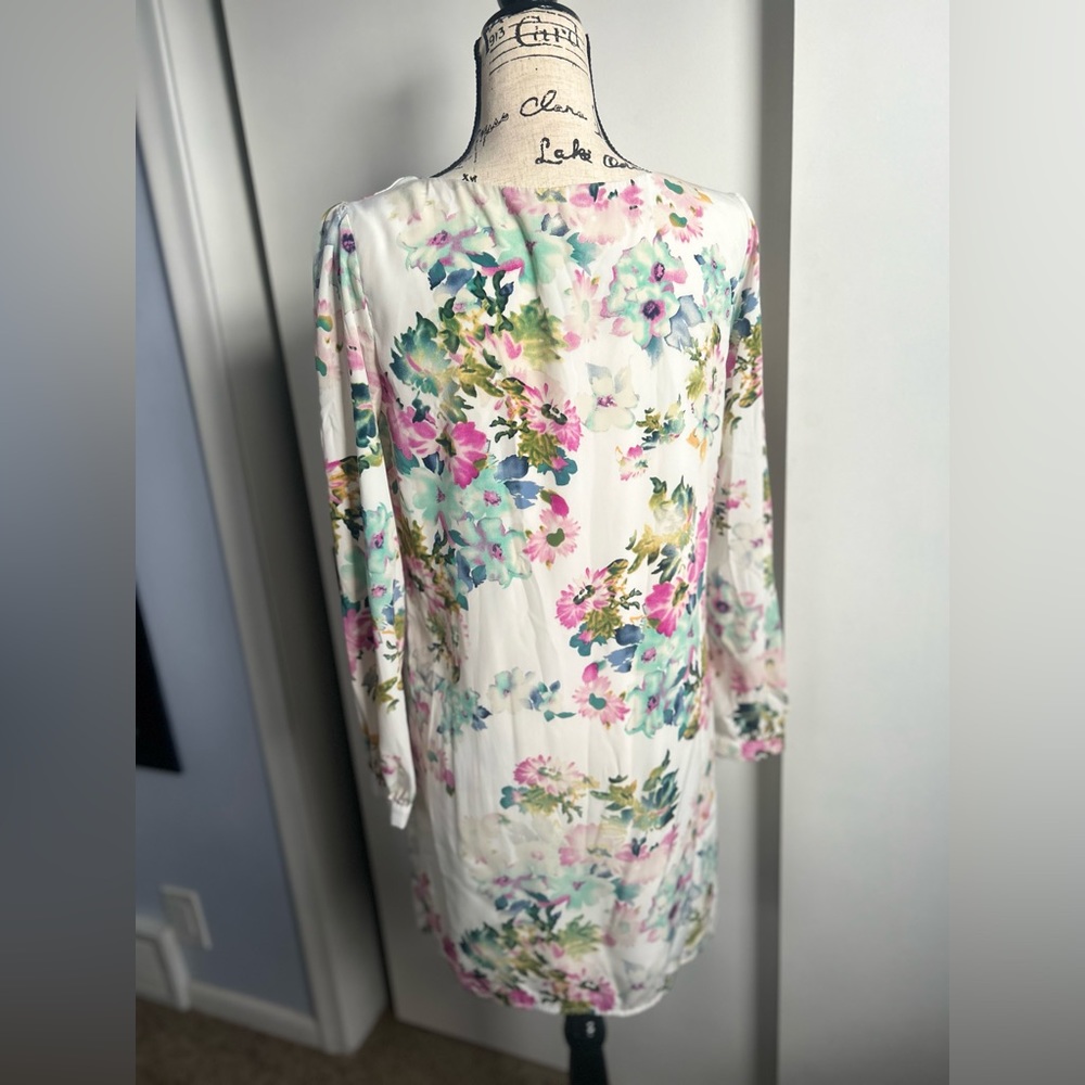 Pink‎ Owl mini tunic dress floral print